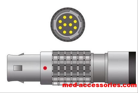 Mennen 10 pin round connector SpO2 Adapter Cable 261-877-070