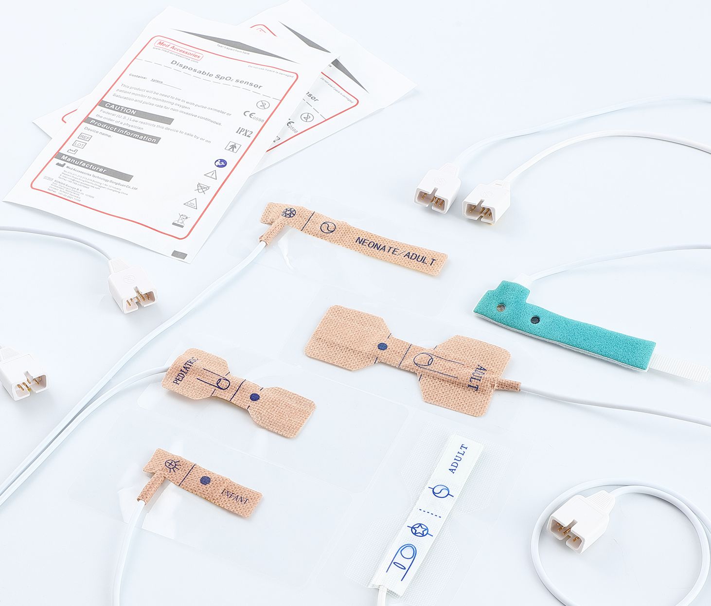 disposable spo2 sensors for major brands