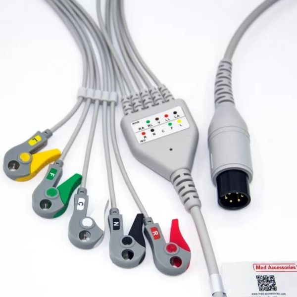 Welch Allyn Compatible Direct-Connect 6 pins ECG Cable