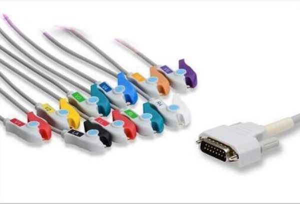 Nihon Kohden Compatible Direct-Connect EKG Cable