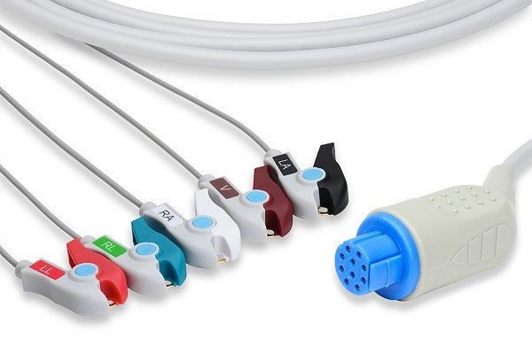 Datex Ohmeda Compatible Direct-Connect ECG Cable