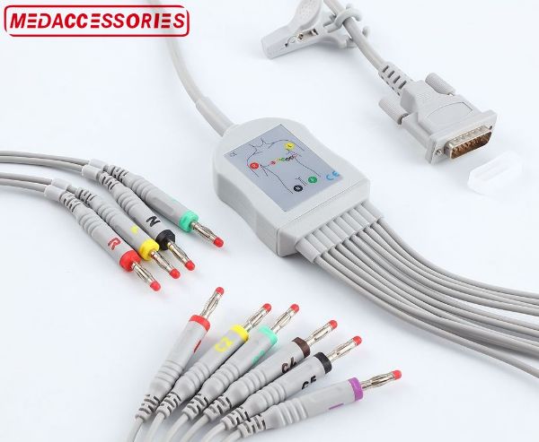 Schiller Compatible Direct-Connect EKG Cable