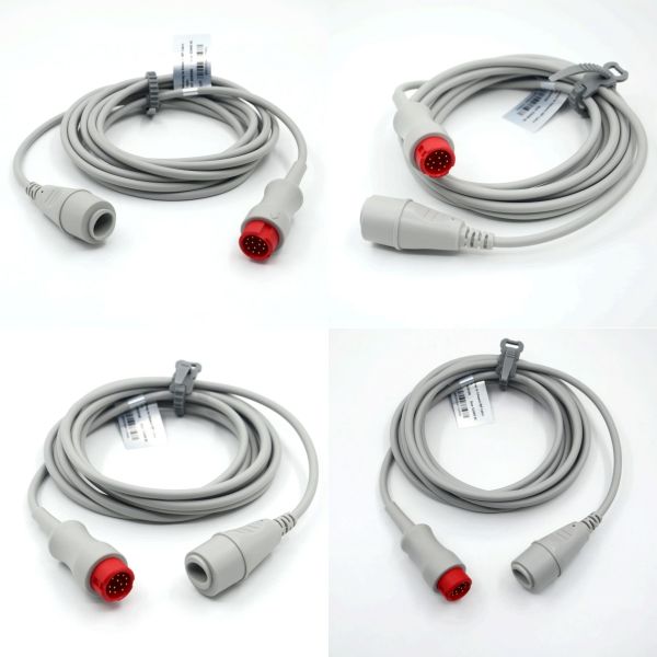 Manufacturer Medical Monitor Accessory Compatible Mindray 12pin IBP Adapter Cable Essential Medical Consumable