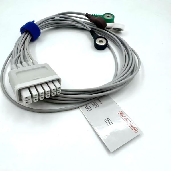 Hospital Use High Quality Compatible Mindray 5 Leads ECG Cable Factory Manufacturer Monitor Medical Accessory
