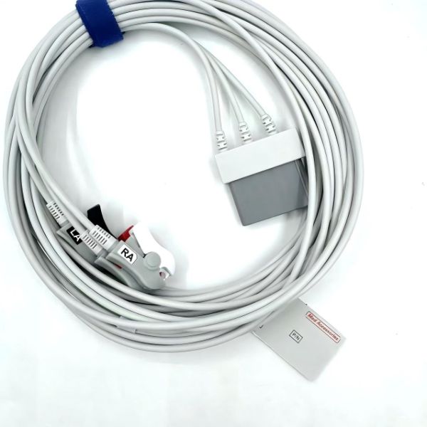 Hospital Use High Quality Factory Manufacturer Monitor Medical Accessory Compatible Schiller 3 Leads ECG Cable